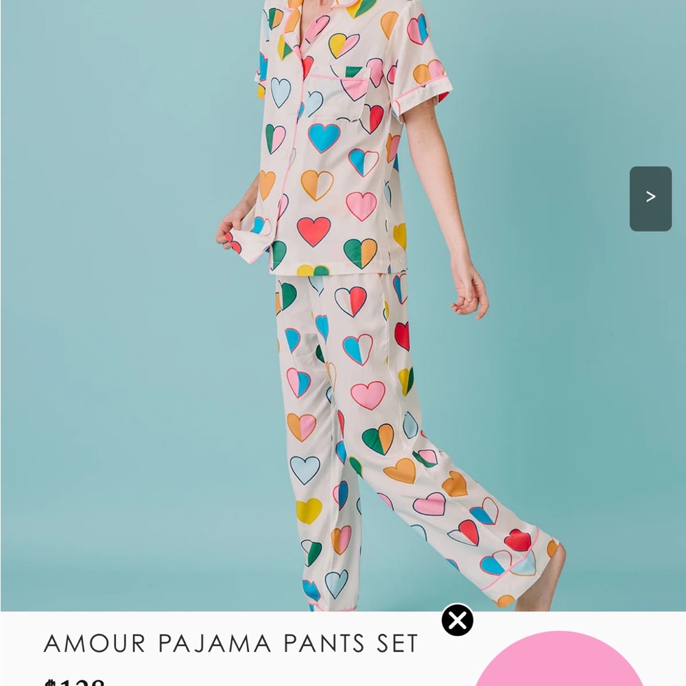 Colorful Heart Women’s Pajama Set Katie Kime